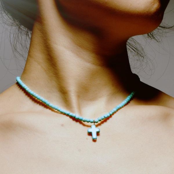 boho ethnic small natural stone beads choker cute cross necklaces short chocker neckless for women summer jewelery collier femme chokers, Golden;silver
boho ethnic small natural stone beads choker cute cross necklaces short chocker neckless for women summer jewelery collier femme chokers, Golden;silver