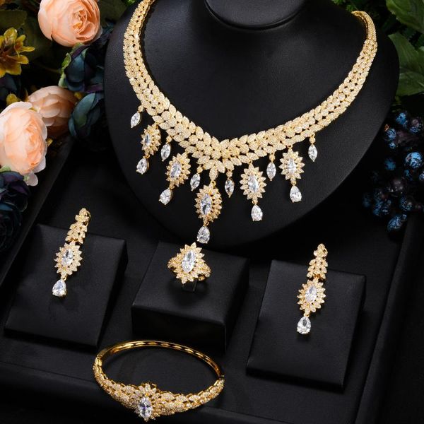 earrings & necklace shiny luxury princess gorgeous bangle ring jewelry set for women girl brides wedding jewellery, Silver
earrings & necklace shiny luxury princess gorgeous bangle ring jewelry set for women girl brides wedding jewellery, Silver