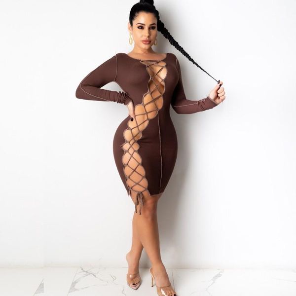 casual dresses full sleeve bodycon wrap for women fashion hollow out lace up pencil dress outfits elegant nightclub party vestidos, Black;gray
casual dresses full sleeve bodycon wrap for women fashion hollow out lace up pencil dress outfits elegant nightclub party vestidos, Black;gray