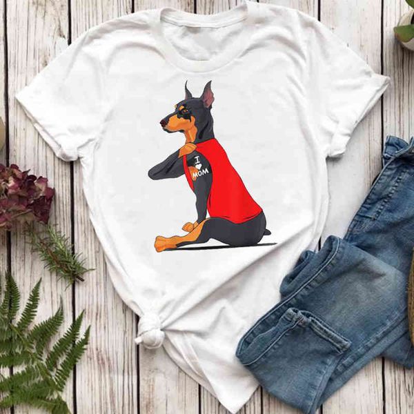 women's t-shirt women t-shirts kawaii cartoon happy funny printing animal dog pet mom lady tshirt female ladies print graphic, White
women's t-shirt women t-shirts kawaii cartoon happy funny printing animal dog pet mom lady tshirt female ladies print graphic, White