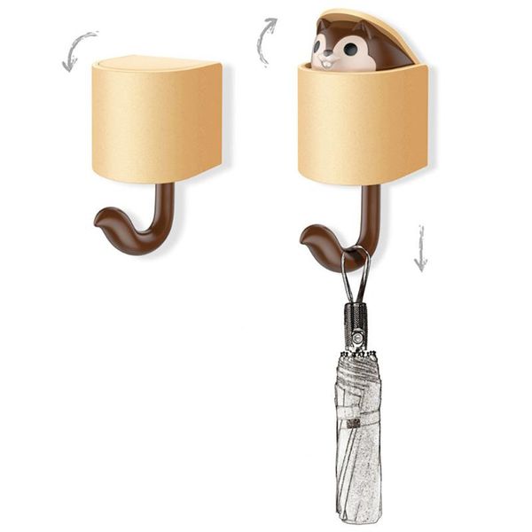 creative cartoon squirrel wall hook adhesive home multifunctio hanger key umbrella towel cap coat self-adhesive hooks & rails
creative cartoon squirrel wall hook adhesive home multifunctio hanger key umbrella towel cap coat self-adhesive hooks & rails