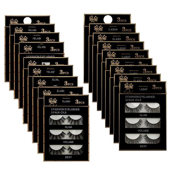 false eyelashes 3pairs natural makeup long thick eye lash extension cosplay messy cross beauty lashes dropship
false eyelashes 3pairs natural makeup long thick eye lash extension cosplay messy cross beauty lashes dropship