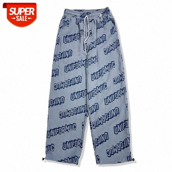 net red student guard pants harajuku style loose print skateboard men's trousers dance jogging #ey2z, Black 
net red student guard pants harajuku style loose print skateboard men's trousers dance jogging #ey2z, Black