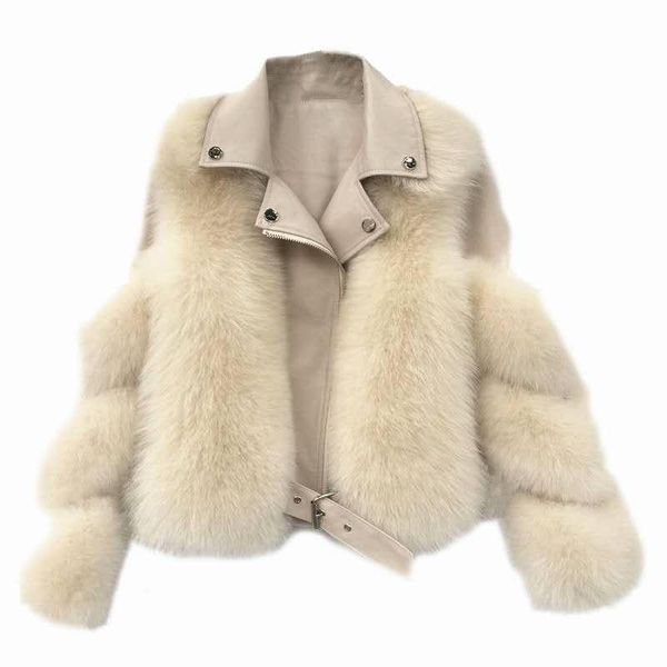 women's fur & faux imitate coat women 2021 winter fashion long sleeve short zipper clothes female stitching motorcycle jacket ladies h9, Black
women's fur & faux imitate coat women 2021 winter fashion long sleeve short zipper clothes female stitching motorcycle jacket ladies h9, Black