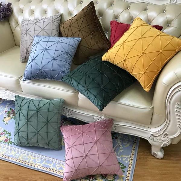 cushion/decorative pillow modern fashion plaid velvet cushion cover blue gray yellow pink pillowcase home decorative sofa throw pillows
cushion/decorative pillow modern fashion plaid velvet cushion cover blue gray yellow pink pillowcase home decorative sofa throw pillows
