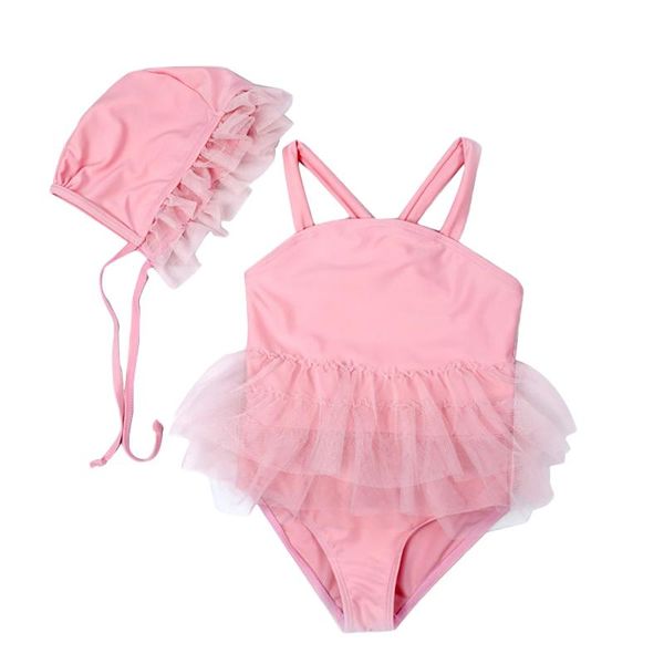 1-5y baby girl swimsuit romper dress summer lace hem no-sleeve sling beach clothes with up swimming cap swimdress one-pieces, Black
1-5y baby girl swimsuit romper dress summer lace hem no-sleeve sling beach clothes with up swimming cap swimdress one-pieces, Black