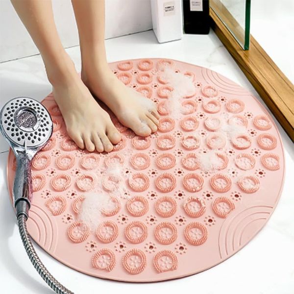 bath mats 1pcs pvc el round non-slip mat toilet floor pad household shower room hydrophobic massage foot bathroom accessories
bath mats 1pcs pvc el round non-slip mat toilet floor pad household shower room hydrophobic massage foot bathroom accessories