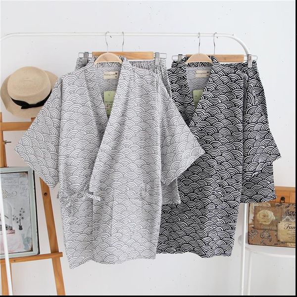 100% cotton gauze short sleeve womens sleepwears shorts pajamas pijama mujer japanese kimono couple pyjamas v neck home men pajama, Black;red
100% cotton gauze short sleeve womens sleepwears shorts pajamas pijama mujer japanese kimono couple pyjamas v neck home men pajama, Black;red