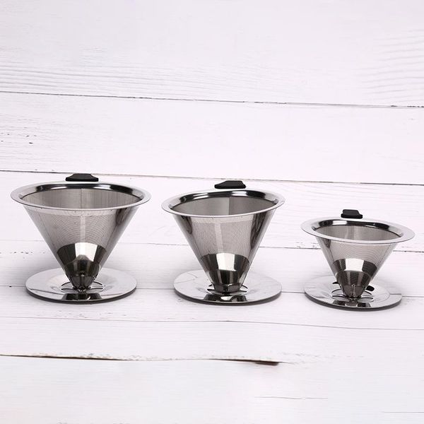 coffee filters 1pc double layer tea filter basket tools stainless steel holder pour over coffees dripper mesh 
coffee filters 1pc double layer tea filter basket tools stainless steel holder pour over coffees dripper mesh