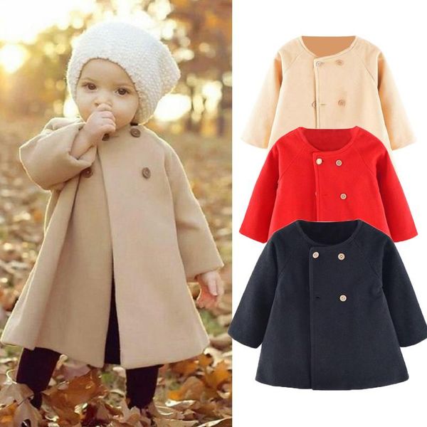 jackets boiiwant 6m-5y winter woolen long sleeve jacket lovely girls solid coat two row buttoned coats children's clothing, Blue;gray
jackets boiiwant 6m-5y winter woolen long sleeve jacket lovely girls solid coat two row buttoned coats children's clothing, Blue;gray