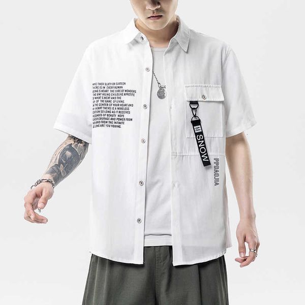 men's polos brand beach summer hip hop streetwear short sleeves black white collar korea style shirt for harajuku clothing 0pho, White;black
men's polos brand beach summer hip hop streetwear short sleeves black white collar korea style shirt for harajuku clothing 0pho, White;black