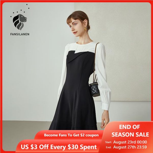 casual dresses fansilanen fake two early autumn temperament black white stitching mermaid skirt long sleeve round neck, Black;gray
casual dresses fansilanen fake two early autumn temperament black white stitching mermaid skirt long sleeve round neck, Black;gray
