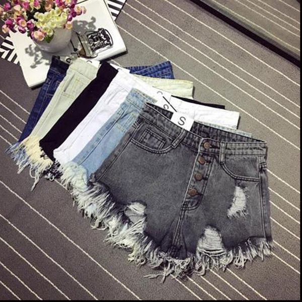 denim shorts women jeans short female pockets jean with fringes black ladies summer ripped, White;black
denim shorts women jeans short female pockets jean with fringes black ladies summer ripped, White;black