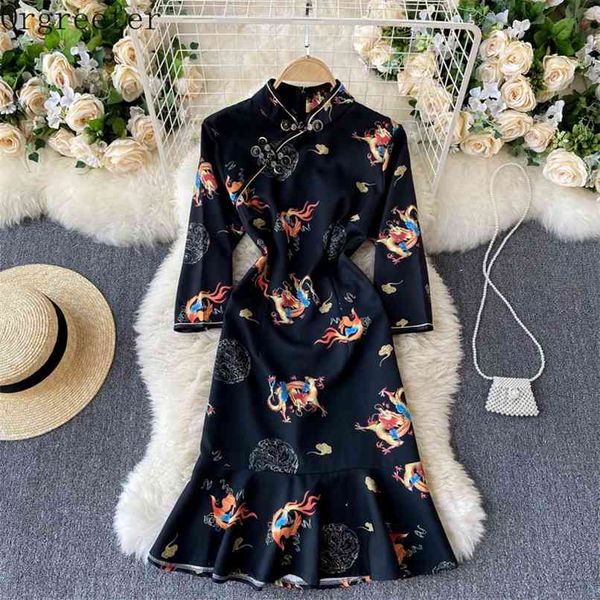 improved cheongsam dress female spring summer retro totem printting slim ruffle bodycon mermaid for women 210602, White
improved cheongsam dress female spring summer retro totem printting slim ruffle bodycon mermaid for women 210602, White