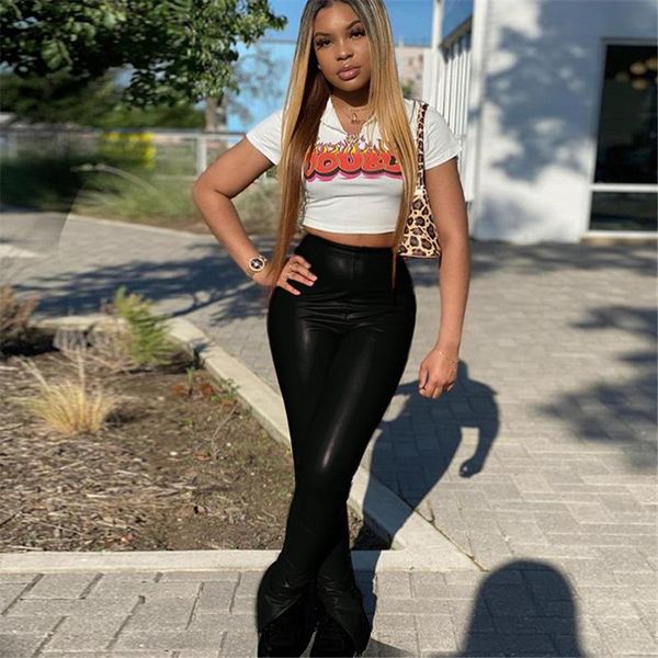 fashion casual women club retro pu leather skinny trousers autumn winter stylish trendy party stretch pencil pants women's & capris, Black;white
fashion casual women club retro pu leather skinny trousers autumn winter stylish trendy party stretch pencil pants women's & capris, Black;white