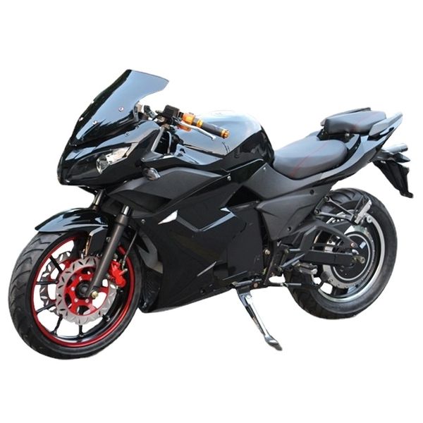 5000w high speed racing electric motorcycle for with led light