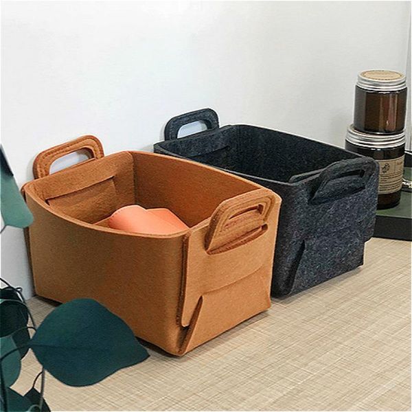 storage baskets felt folding basket toys sundries thickened portable needle thread box home dirty clothes
storage baskets felt folding basket toys sundries thickened portable needle thread box home dirty clothes