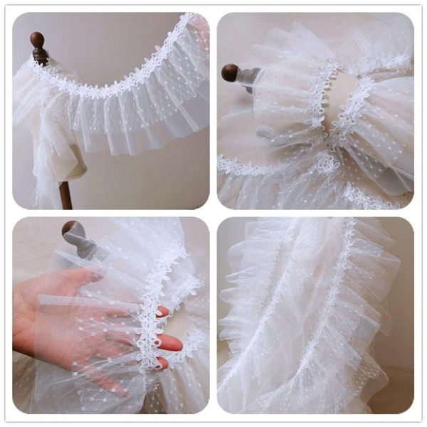 ribbon 3yard white mesh lace water-soluble sweater skirt swing cuff accessories, Pink;blue
ribbon 3yard white mesh lace water-soluble sweater skirt swing cuff accessories, Pink;blue