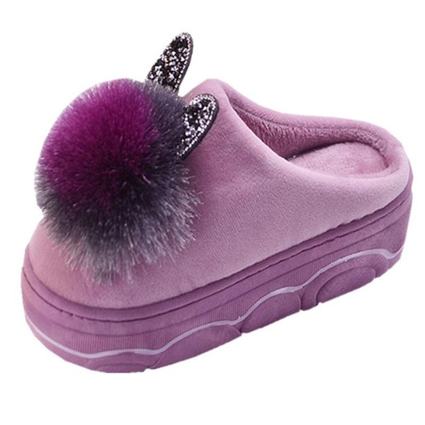 slippers winter feet cute comfortable cotton ladies soft bottom non-slip thick warm home, Black
slippers winter feet cute comfortable cotton ladies soft bottom non-slip thick warm home, Black