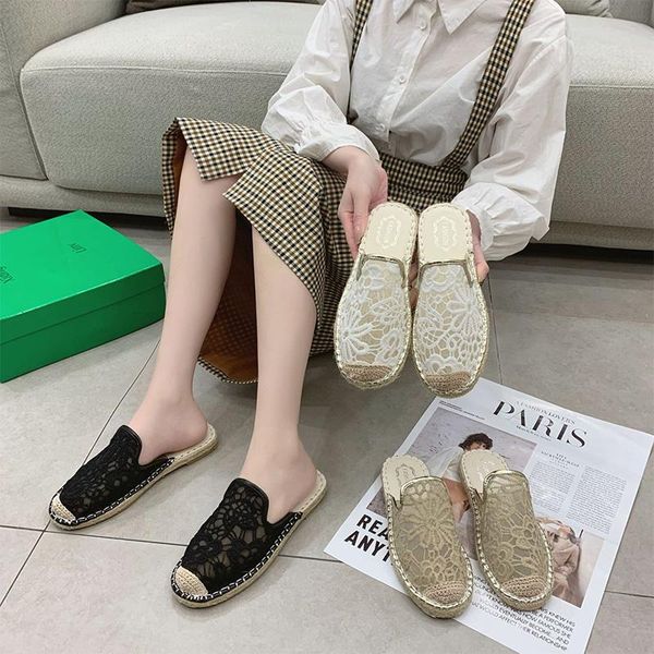 slippers ladies indoor spring 2021 all-match breathable lazy shoes female fashion comfortable mesh casual women's, Black
slippers ladies indoor spring 2021 all-match breathable lazy shoes female fashion comfortable mesh casual women's, Black