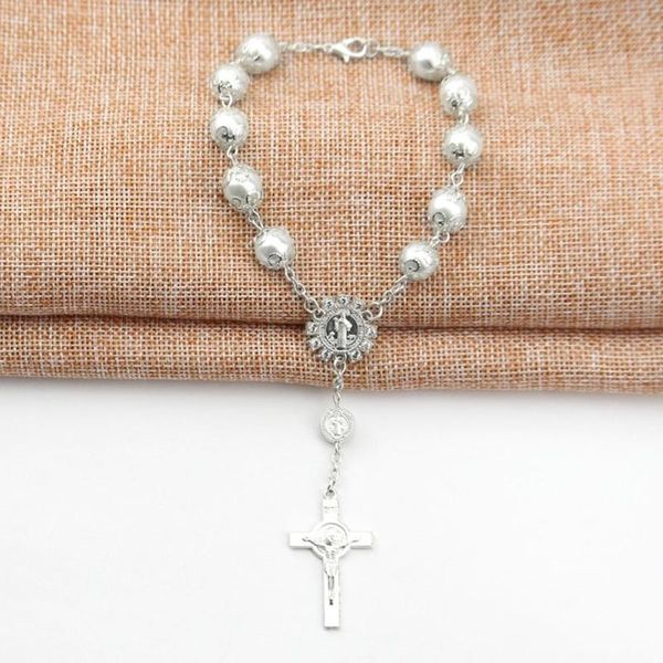 charm bracelets 10mm fashion catholic rosary beaded cross adjustable bracelet bangle religious statement party wedding lady jewelry gift, Golden;silver
charm bracelets 10mm fashion catholic rosary beaded cross adjustable bracelet bangle religious statement party wedding lady jewelry gift, Golden;silver