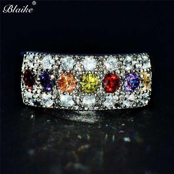 wedding rings blaike mystic fire multicolor zircon for women simple fashion jewelry silver color rainbow birthstone ring, Slivery;golden
wedding rings blaike mystic fire multicolor zircon for women simple fashion jewelry silver color rainbow birthstone ring, Slivery;golden
