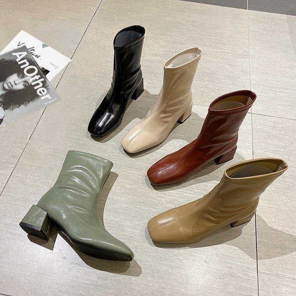 dress shoes women's leather boots high-fashion shoes ladies party ankle winter women's square heels green boot qxcq, Black
dress shoes women's leather boots high-fashion shoes ladies party ankle winter women's square heels green boot qxcq, Black