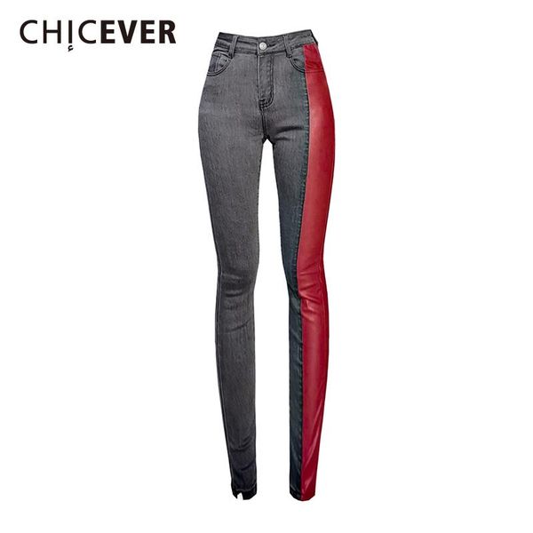 casual hit color denim trousers for women high waist patchwork pu leather slim pencil pants 2021 spring fashion clothes women's jeans, Blue
casual hit color denim trousers for women high waist patchwork pu leather slim pencil pants 2021 spring fashion clothes women's jeans, Blue