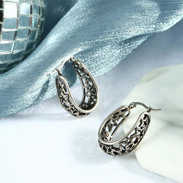hoop & huggie hoops earrings for women girls oval openwork filigree star titanium vintage stainless steel earring charms christmas gift, Golden;silver
hoop & huggie hoops earrings for women girls oval openwork filigree star titanium vintage stainless steel earring charms christmas gift, Golden;silver