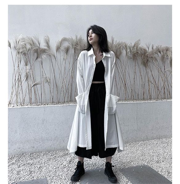 casual dresses autumn ladies square collar white long-sleeved shirt skirt long waistband big pocket loose irregular hem design, Black;gray
casual dresses autumn ladies square collar white long-sleeved shirt skirt long waistband big pocket loose irregular hem design, Black;gray