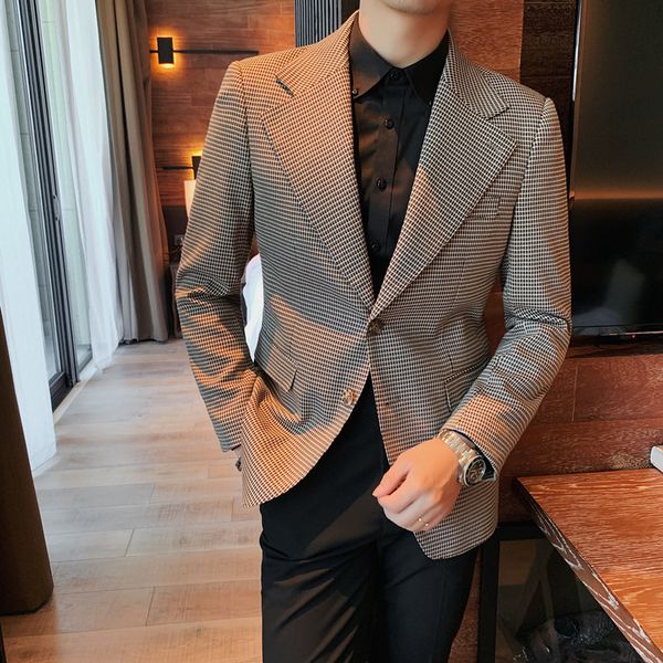 men's suits & blazers boutique pure color wedding dress of groom simple-breasted chess formal blazer stage performance men thin jacket, White;black
men's suits & blazers boutique pure color wedding dress of groom simple-breasted chess formal blazer stage performance men thin jacket, White;black