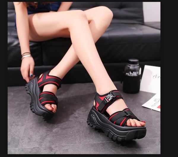 sandal women's summer platform shoes, open-toe gladiator shoes comfortable non-slip personality for women sandals, Black
sandal women's summer platform shoes, open-toe gladiator shoes comfortable non-slip personality for women sandals, Black