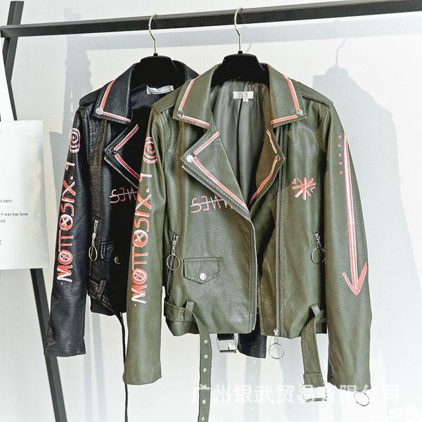 women's leather & faux 2021 fashion women autumn winter soft jackets coats lady black pu 3d print motorcycle streetwear y181
women's leather & faux 2021 fashion women autumn winter soft jackets coats lady black pu 3d print motorcycle streetwear y181