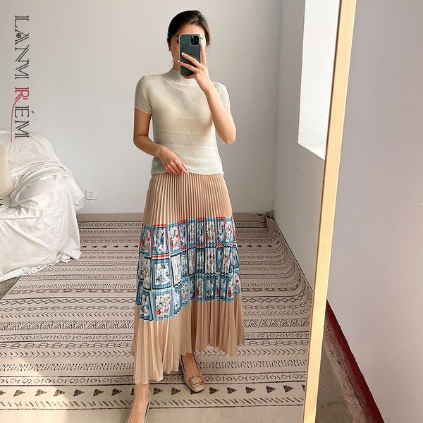 women printed skirt spring summer elastic high waist pleated s female long streetwear 2d1576 210507, Black
women printed skirt spring summer elastic high waist pleated s female long streetwear 2d1576 210507, Black