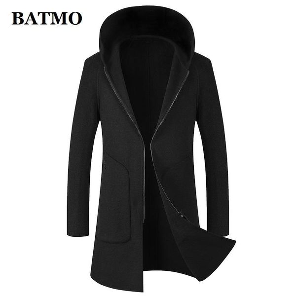 men's wool & blends batmo 2021 arrival winter hooded trench coat men,men's long jackets,8041, Black
men's wool & blends batmo 2021 arrival winter hooded trench coat men,men's long jackets,8041, Black