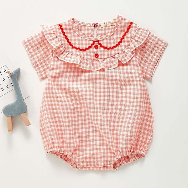 rompers summer baby girls clothes bodysuit lattice doll collar lace short sleeves triangle jumpsuit infant one-piece clothing, Blue
rompers summer baby girls clothes bodysuit lattice doll collar lace short sleeves triangle jumpsuit infant one-piece clothing, Blue