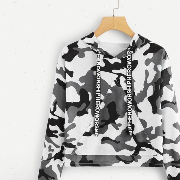 long sleeve camouflage print hip women sweatshirts pop streetwear jumper pullover blouse moletom, Black
long sleeve camouflage print hip women sweatshirts pop streetwear jumper pullover blouse moletom, Black