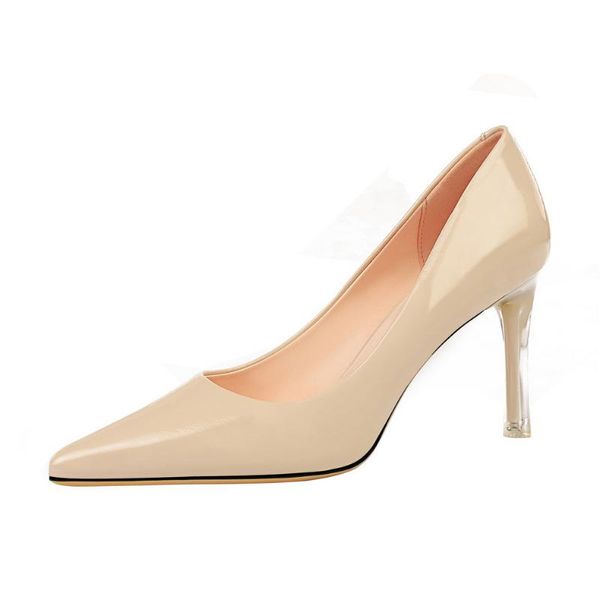 dress shoes 1729-1 korean version of gorgeous high heels transparent crystal with patent leather shallow pointed women's, Black
dress shoes 1729-1 korean version of gorgeous high heels transparent crystal with patent leather shallow pointed women's, Black