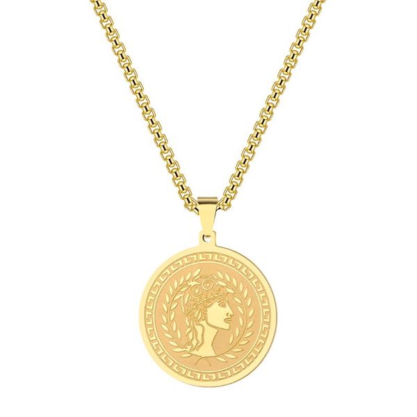 pendant necklaces kinitial fashion ancient greek goddess hera amulet necklace steel round charm chain gift jewelry hip hop, Silver
pendant necklaces kinitial fashion ancient greek goddess hera amulet necklace steel round charm chain gift jewelry hip hop, Silver