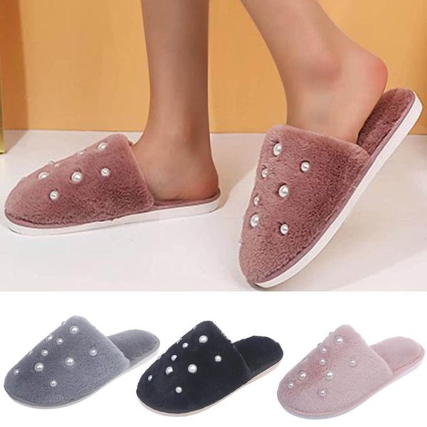 slippers women indoor warm plush pearl cotton fashion flat-bottomed home winter warming furry floor slides shoes #40, Black
slippers women indoor warm plush pearl cotton fashion flat-bottomed home winter warming furry floor slides shoes #40, Black