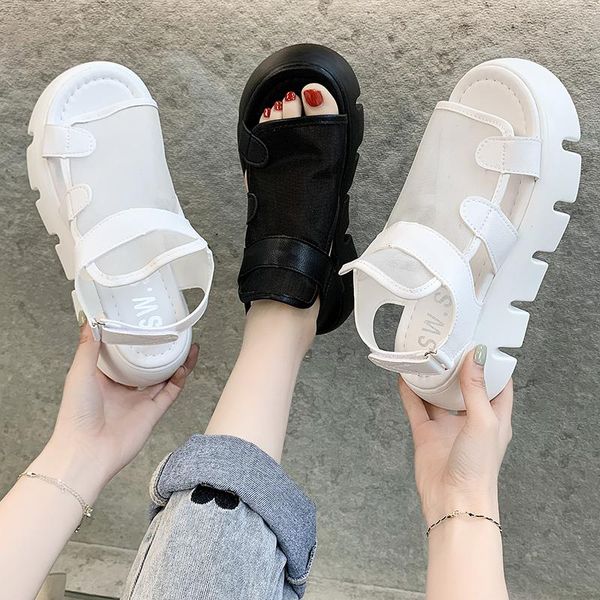 sandals roman style thick-soled ladies summer fashion simple solid color non-slip wear-resistant sports sandals., Black
sandals roman style thick-soled ladies summer fashion simple solid color non-slip wear-resistant sports sandals., Black