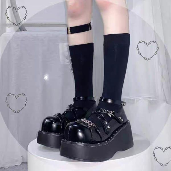 dress shoes 2021 lolita cosplay heart buckle platform wedges bowknot marry janes pumps trendy jk metal chain women's, Black
dress shoes 2021 lolita cosplay heart buckle platform wedges bowknot marry janes pumps trendy jk metal chain women's, Black