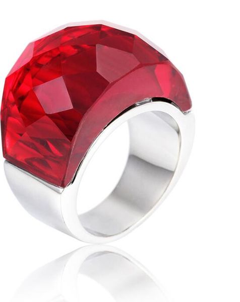 stainless steel ring fashionable crystal glass lady multi-color rings eu size 6 to 10, Silver
stainless steel ring fashionable crystal glass lady multi-color rings eu size 6 to 10, Silver