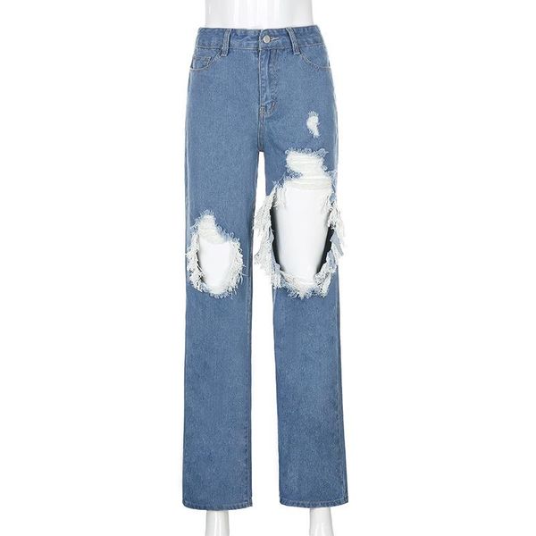 women's jeans hole woman high waist baggy y2k fashion streetwear denim trousers blue straight leg pants boyfriend style ladies bottoms 
women's jeans hole woman high waist baggy y2k fashion streetwear denim trousers blue straight leg pants boyfriend style ladies bottoms