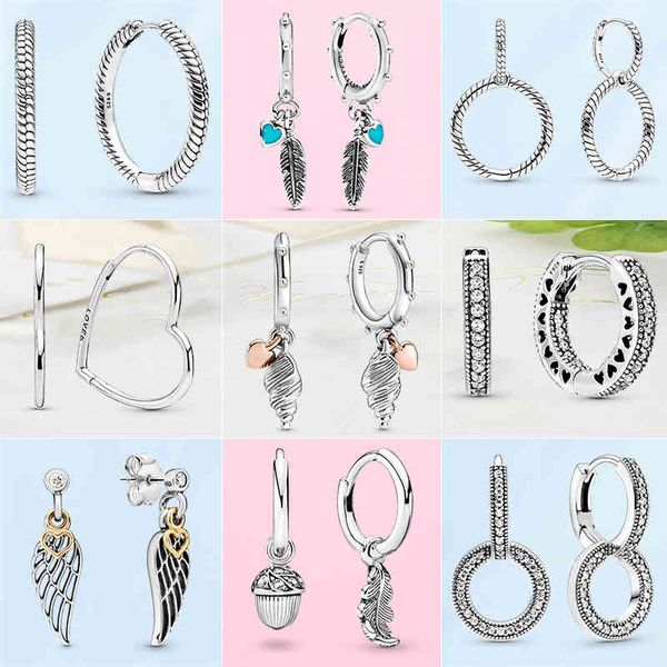 2022 new 925 sterling silver earrings circular heart feather conch shell earring gift for friends lover wedding party engagement, Golden;silver
2022 new 925 sterling silver earrings circular heart feather conch shell earring gift for friends lover wedding party engagement, Golden;silver