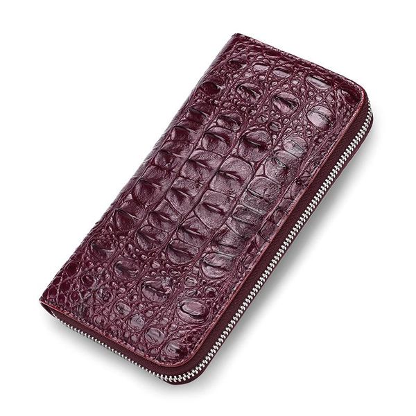 wallets real thailand crocodile leather women zipper long purse card holder, Red;black
wallets real thailand crocodile leather women zipper long purse card holder, Red;black
