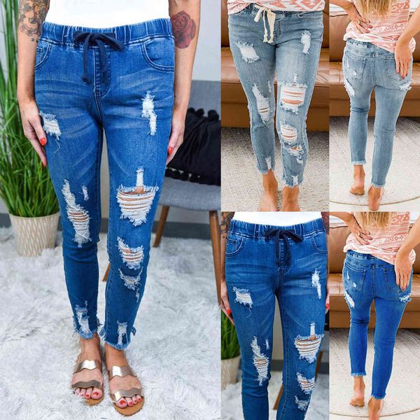 lace-up ladies pencil pants fashion slim women ripped skinny jeans denim trousers leggings blue d30 211129
lace-up ladies pencil pants fashion slim women ripped skinny jeans denim trousers leggings blue d30 211129