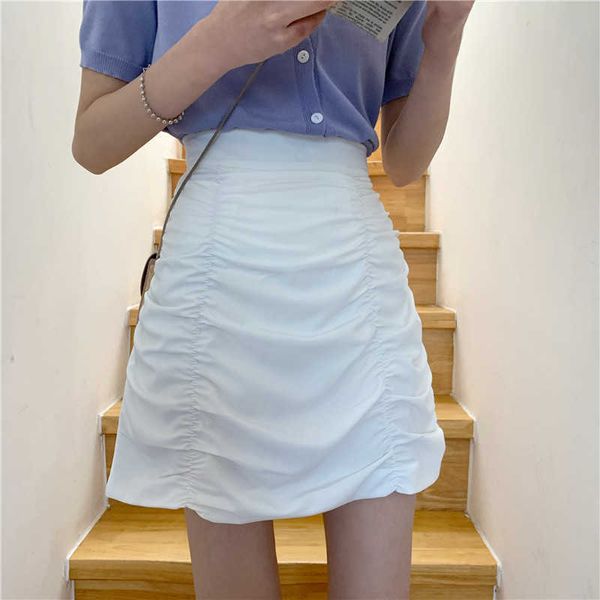 skirt solid a-line summer mini hem ruffles ulzzang chic ruched all-match high waist selling lovely girls elegant 210601, Black
skirt solid a-line summer mini hem ruffles ulzzang chic ruched all-match high waist selling lovely girls elegant 210601, Black