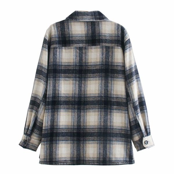 jackets harajuku check lapel single-breasted pocket chic women's jacket korean style fashion loose contrast sweet color female coat, Black;brown
jackets harajuku check lapel single-breasted pocket chic women's jacket korean style fashion loose contrast sweet color female coat, Black;brown