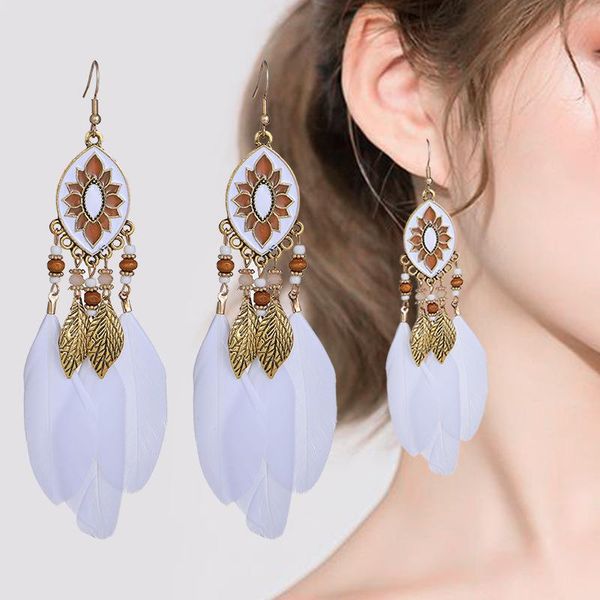 stud colorful feather vintage bohemian fringed water drops earrings temperament wild fairy boho jewelry, Golden;silver
stud colorful feather vintage bohemian fringed water drops earrings temperament wild fairy boho jewelry, Golden;silver